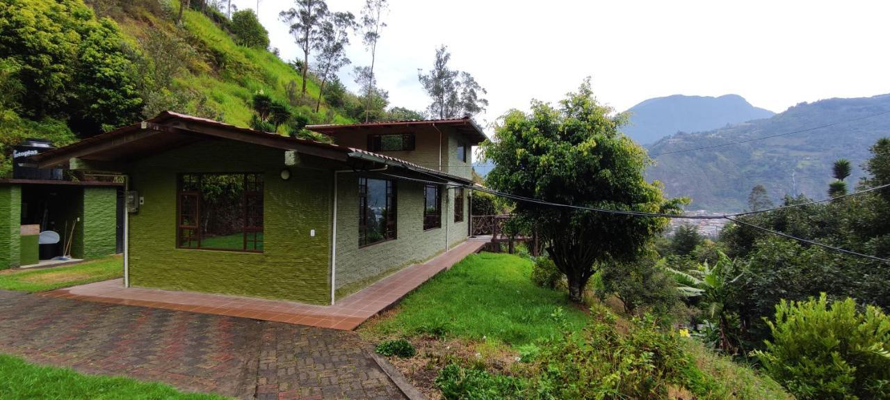 "Casa Verde" En Banos De Agua Santa Con Vista Al Volcan Tungurahua מראה חיצוני תמונה